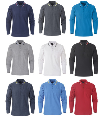 Mens long sleeve polo - mens,