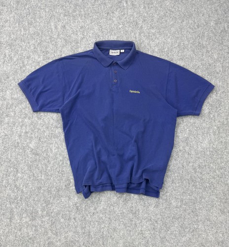 Reebok blue polo shirt - blue, xl