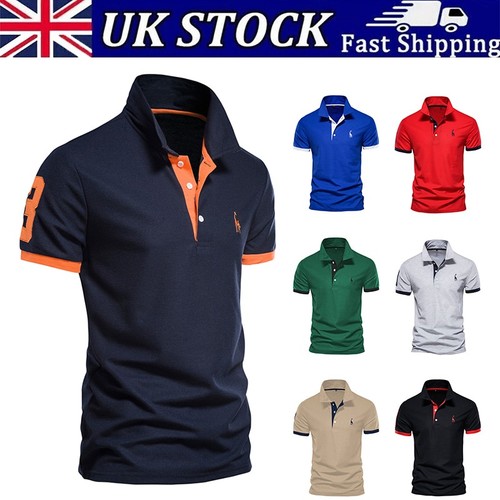 Mens short sleeve polo - short, shirts