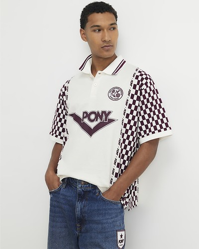 River island mens polo shirt - river,