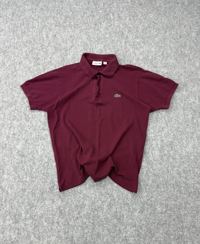 Lacoste maroon polo shirt - maroon,
