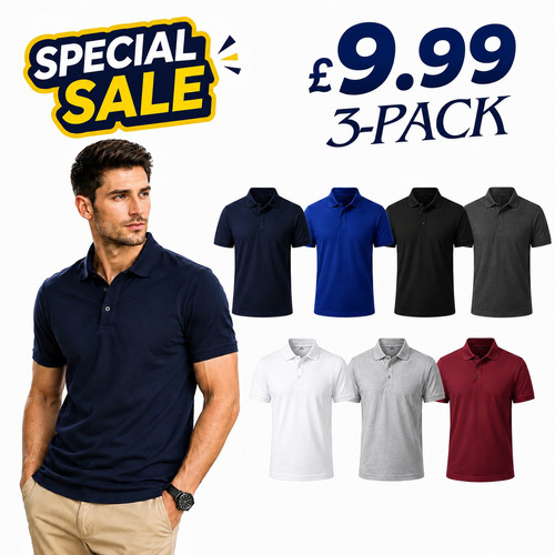 Mens polo shirts - 3p,