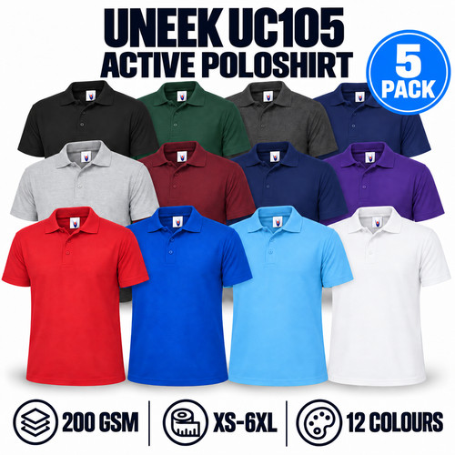 Pack uneek active polo - uneek,