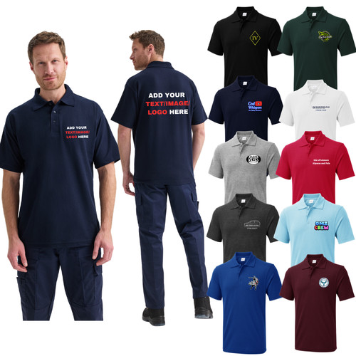 Personalised custom polo shirt - personalised,