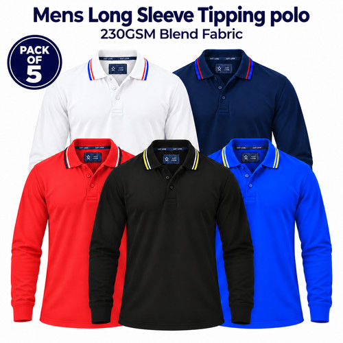 Mens long sleeve polo shirt - sleeve,