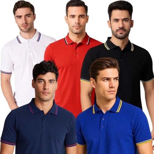 Mens tipping polo shirt short - ,