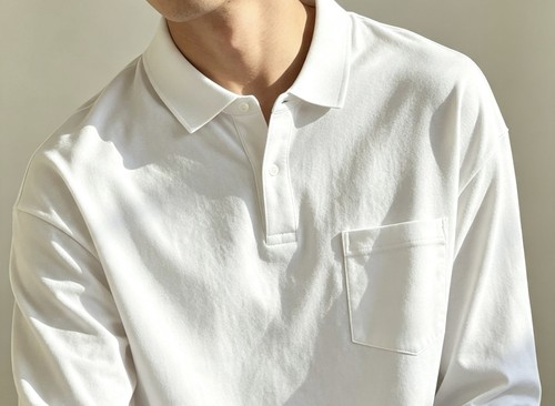 Men white solid - white, long