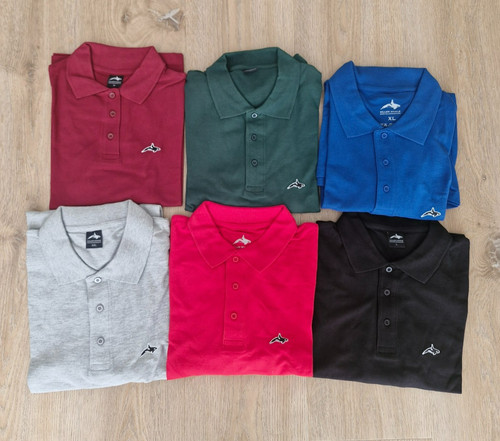 Long sleeve polo shirt 100 - long,