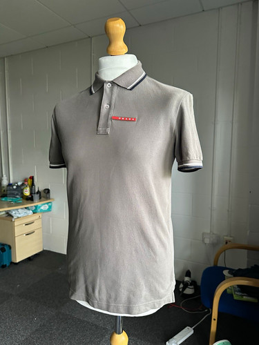 Prada men grey polo shirt - prada,